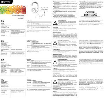 Sony Stereo Headphones Instruction manual | Manualzz