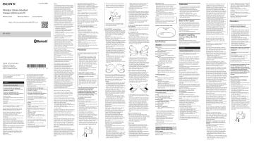 Sony Wireless Stereo Headset User Guide | Manualzz