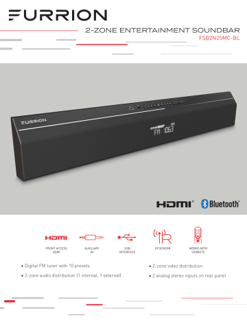 furrion 2 zone soundbar speaker