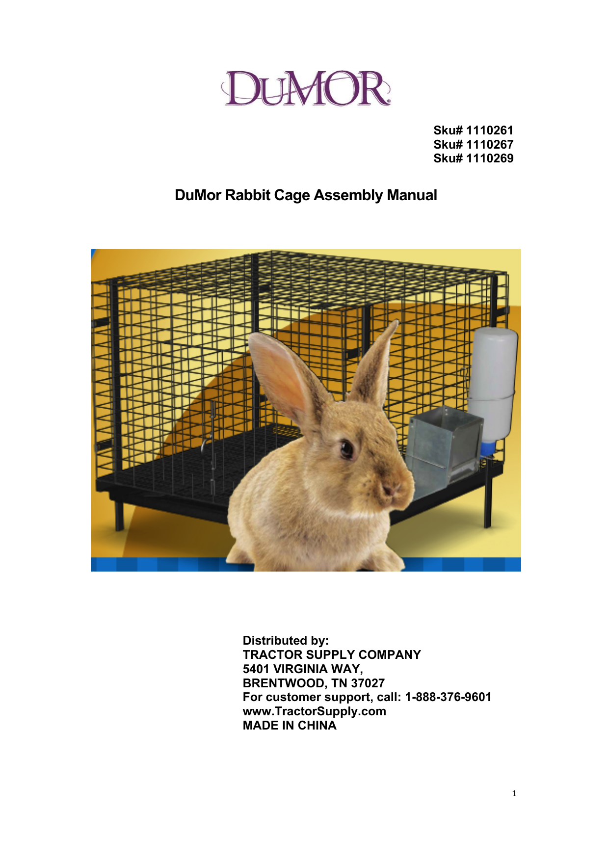 dumor small animal rabbit cage