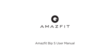 amazfit bip s manual pdf