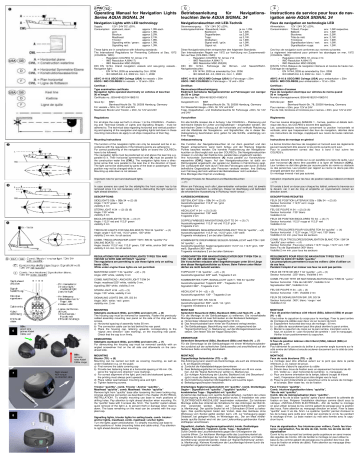 Aqua Signal Navigation Lights Series 34 Instruction manual | Manualzz