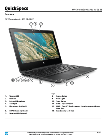 Hp Chromebook X360 11 G3 Ee User Manual Manualzz