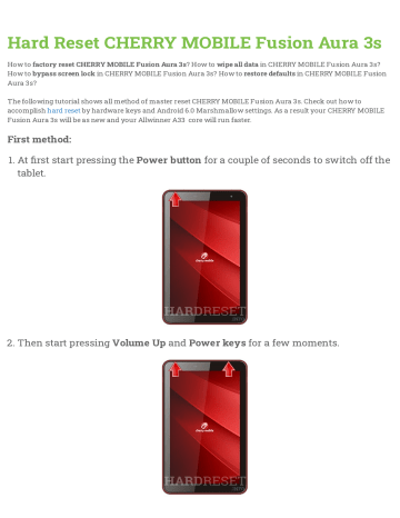 allwinner a33 tablet hard reset allwinner a33 tablet hard reset