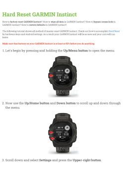 garmin instinct manual