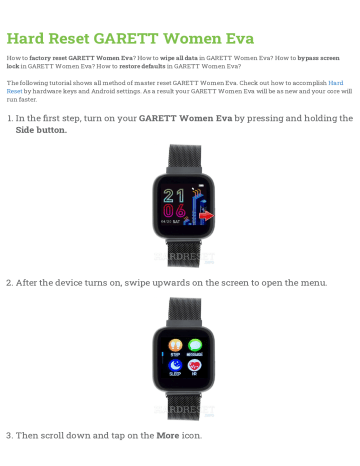 smartwatch garett women eva
