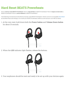 Hard Reset BEATS Powerbeats