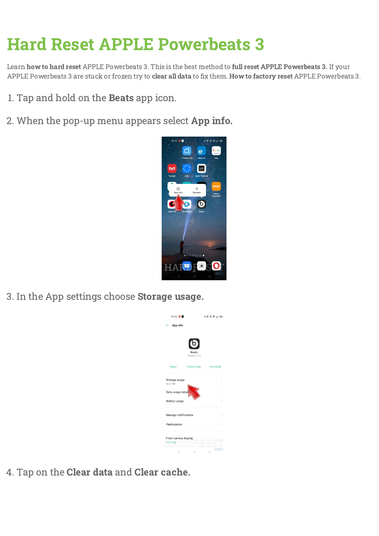 Factory reset powerbeats online 3