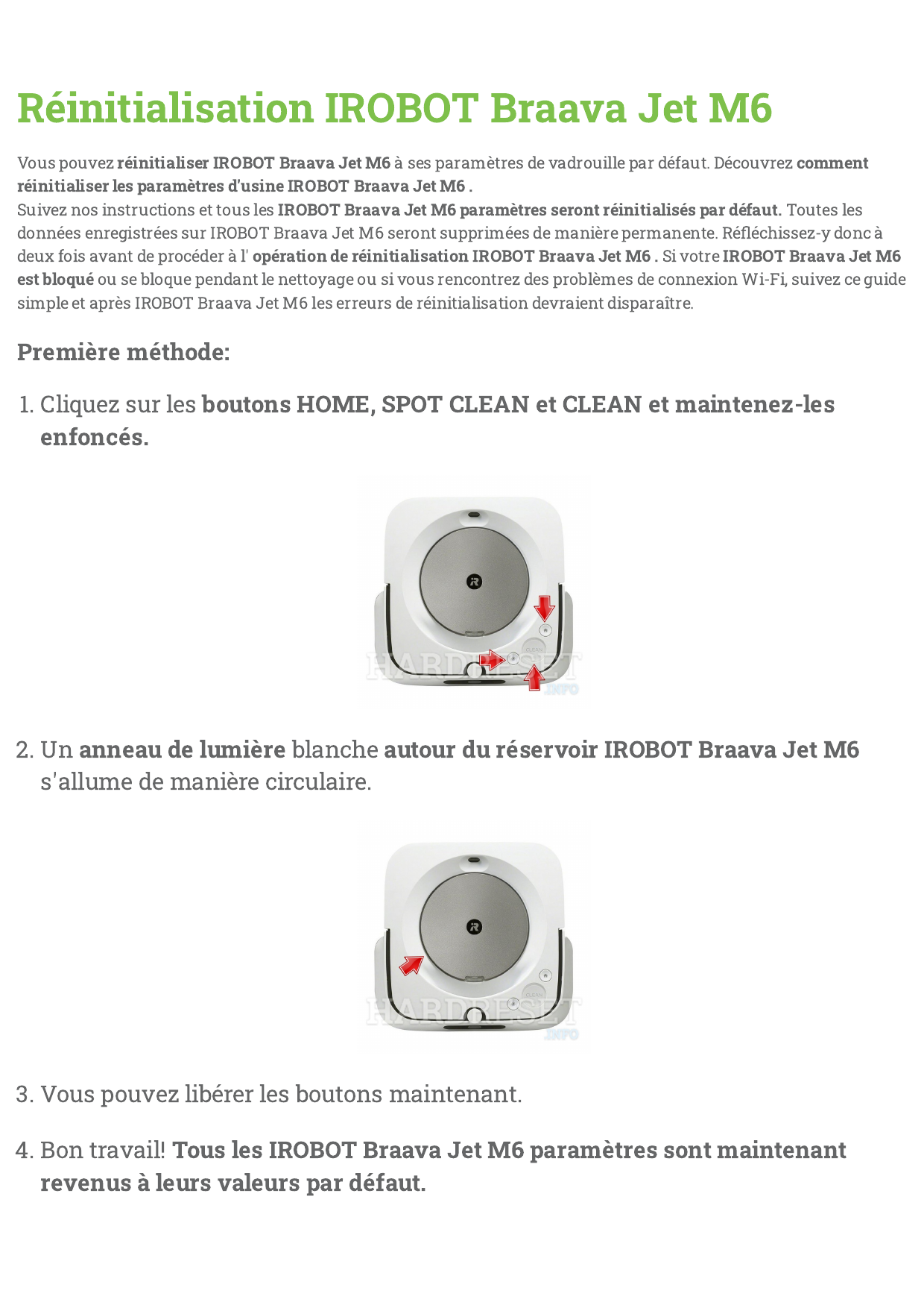 Comment éliminer les traces de roues du iRobot Braava Jet M6 – La revue de  Hugolin