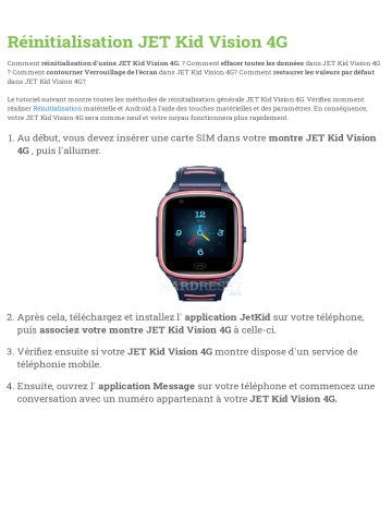 Jet kid vision 4g настройка