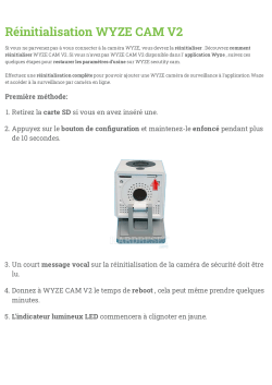 Wyze Cam v2 - Hard reset manual, User guide, User manual | manualzz.com