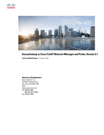 Cisco FindIT Network Manager  Schnellstartanleitung | Manualzz