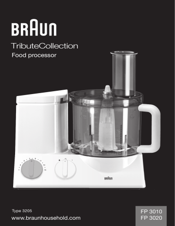 Braun FP 3010 Food processor Instruction manual | Manualzz