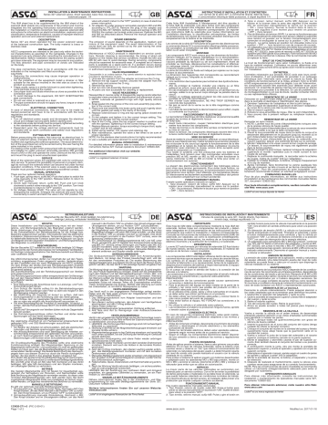 ASCO Series 327 Basic Flow Low Power Solenoid Valves Instruction manual ...