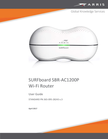 Arris SBR-AC1200P SURFboard® Wi-Fi® Router User Guide | Manualzz