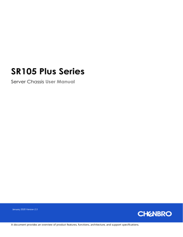 Chenbro SR105 Plus User Manual | Manualzz
