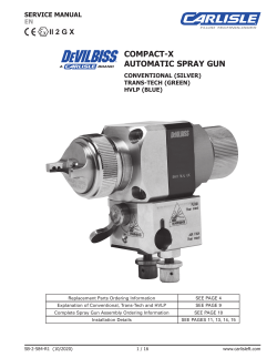 DeVilbiss Compact Automatic Gun - Owner's Manual | Manualzz.com