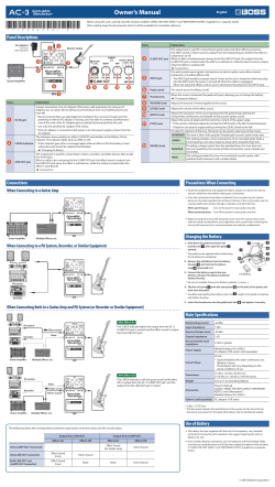 Boss Ac 3 Owner S Manual User S Manual Manualzz Com