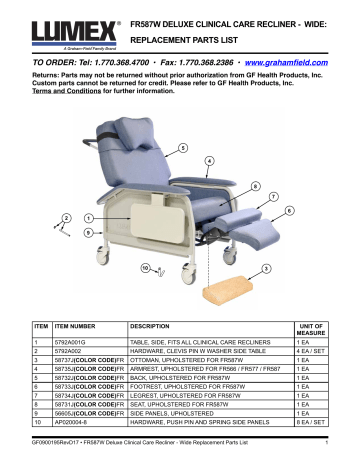 lumex deluxe clinical care recliner