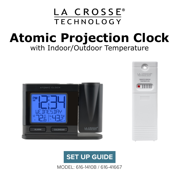 La Crosse Technology 616 1410b Atomic Projection Alarm Clock Manual Manualzz La Crosse Technology 616 1410b Atomic, La Crosse Technology Atomic Projection Alarm Clock Manual