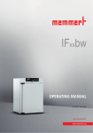 Memmert IFbw User Manual