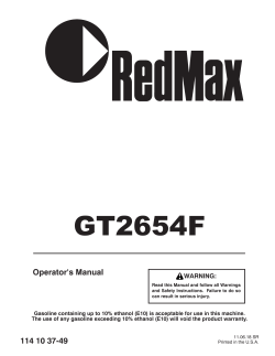 Redmax gt2654f best sale