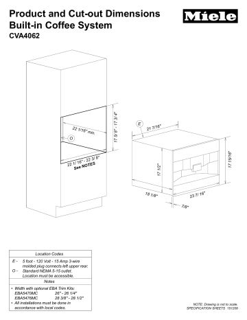 Miele CVA4062SS Specification | Manualzz