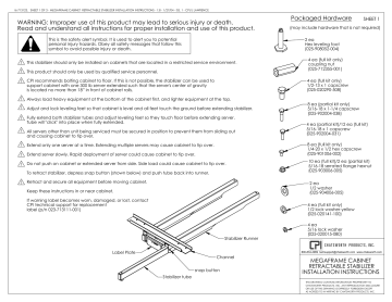 Chatsworth Products Retractable Stabilizer Kit for MegaFrame ...