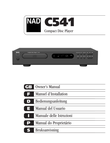 NAD C541 Owner's Manual | Manualzz