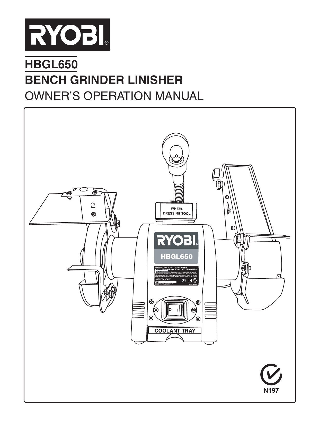 Ryobi HBGL650 Owner s Operation Manual Manualzz