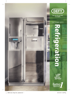 defy d240 fridge specs