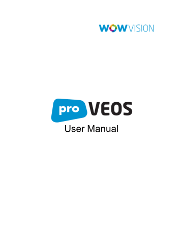 User Levels. wowvision proVEOS | Manualzz