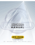 Hyd-Mech S-23A Band Saw Operation &amp; Maintenance Manual