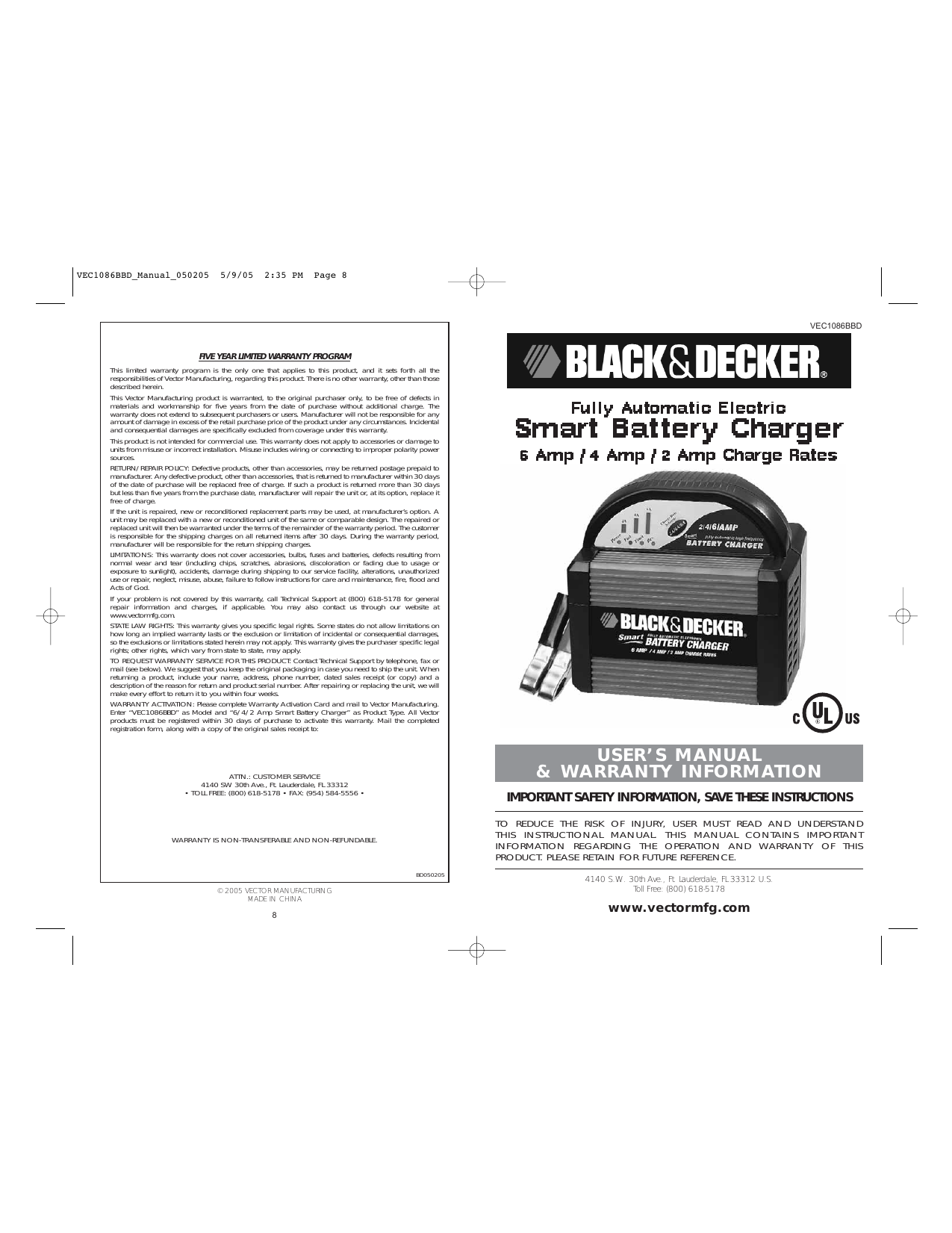 Black Decker VEC1086BBD User Manual Manualzz