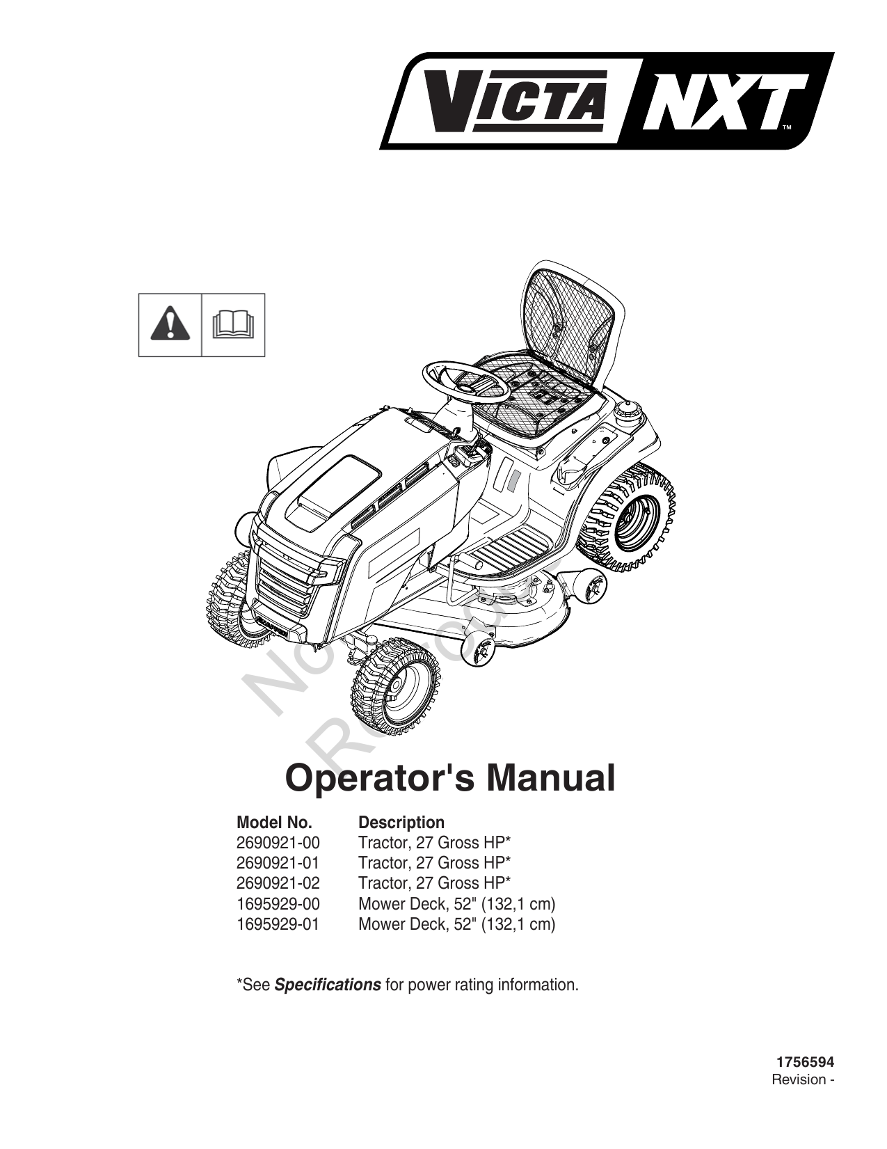 Victa ride on on sale mower manual