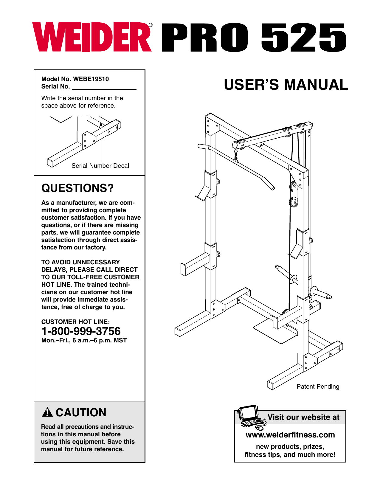 Weider Xt55 Smith Machine
