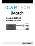 iCartech Imatch DT200 Operating Instructions Manual