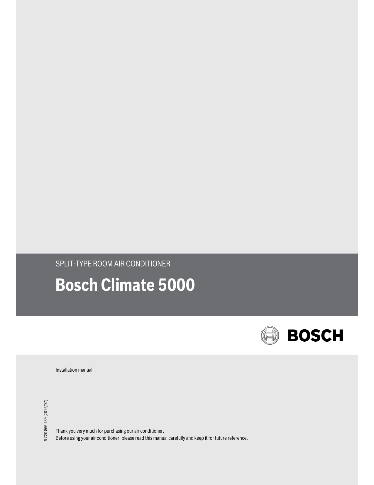 Bosch Climate 5000 Installation Manual Manualzz