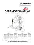 Karcher Shark HPB-251607A, HPB-353007C Operator's Manual