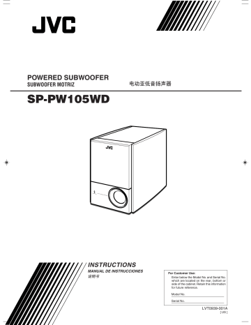 JVC SP-PW105WD Instructions Manual | Manualzz