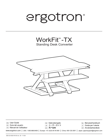 ergotron workfit-tx standing desk converter