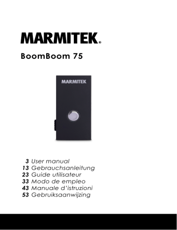Appariement. Marmitek BoomBoom 75 | Manualzz