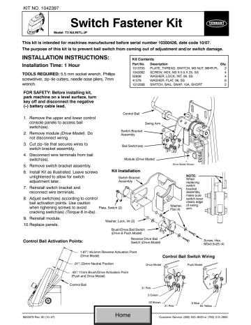 Tennant T3 Instruction Bulletin 