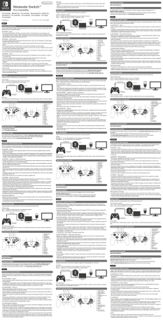 Nintendo Switch Pro Controller Instruction manual | Manualzz