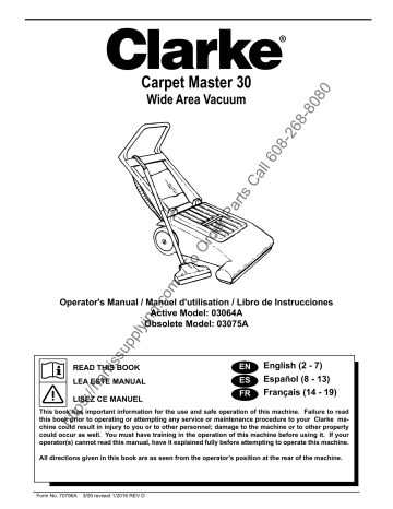 clarke carpetmaster 30