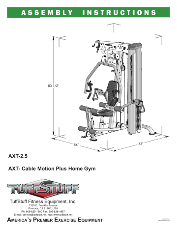 TuffStuff AXT 2.5 Assembly Instructions Manual Manualzz