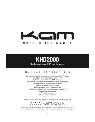 KAM KHD2000 Instruction Manual | Manualzz