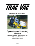 Trac Vac 462 EL, 462 H, 462 IC Operating And Assembly Manual