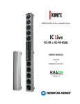 iConyx IC Live ICL-FR, IC Live ICL-FR-DUAL User Manual
