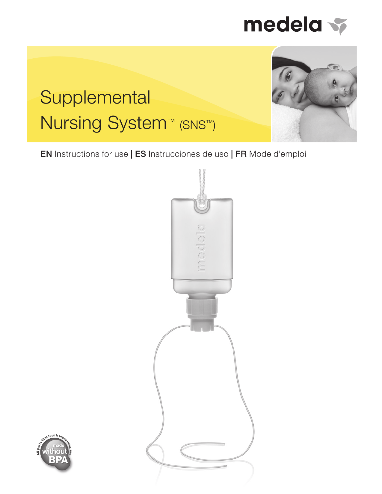 Medela SNS Operating instructions